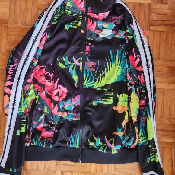 Nike Sportswear Large Palm Tree All Over Print Track Jacket NSW #AR1611-389 - Picture 2 of 7